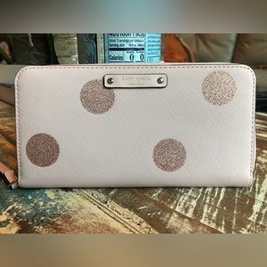 Kate Spade New York Haven Lane Plum Dot wallet - new with tags
